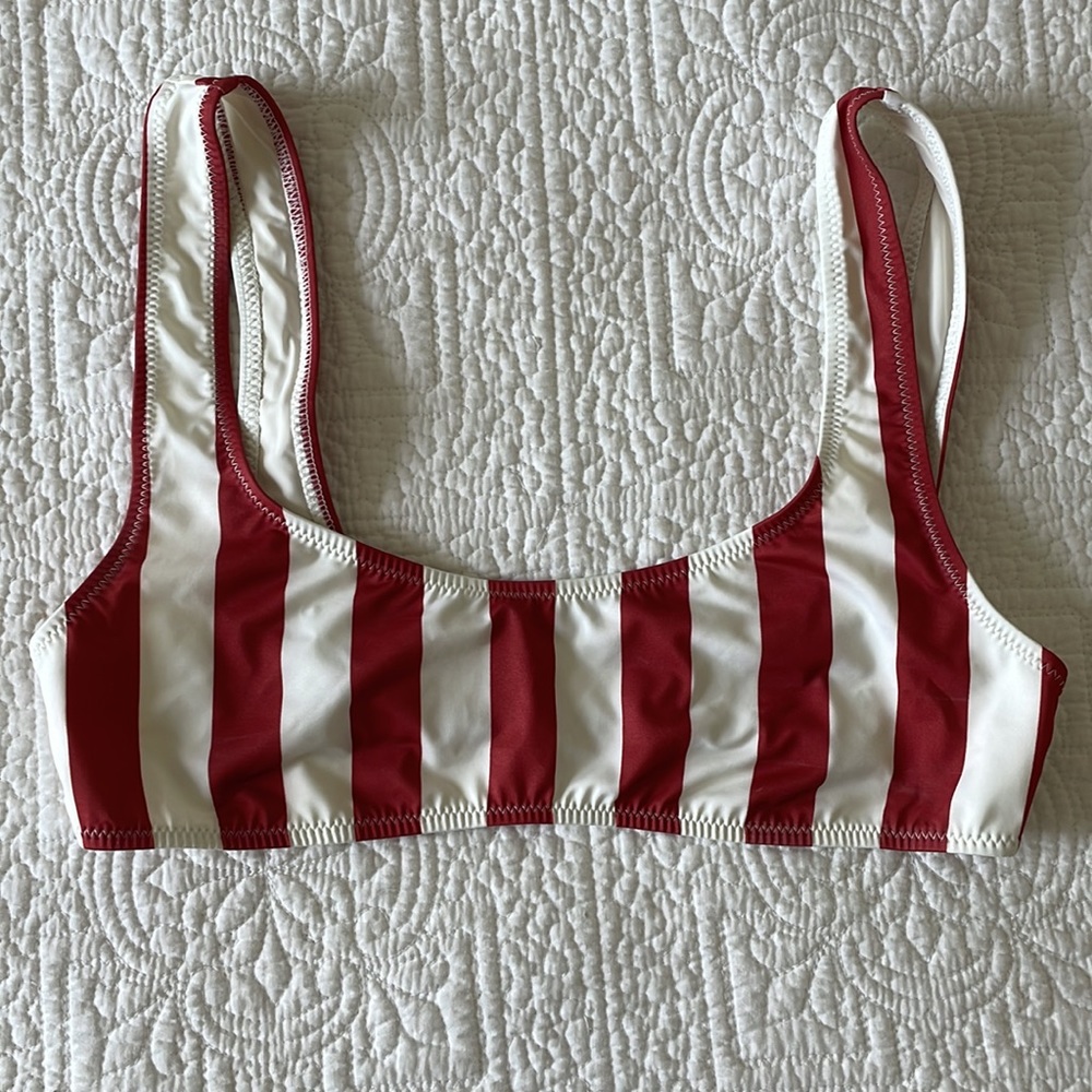 Solid & Striped Bikini Set Size Medium - image 6